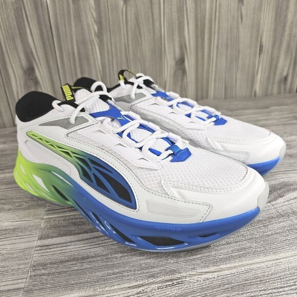 Puma Exotek Nitro Facades Lace Up White Sneakers - 39493001 - Men's Size 11.5